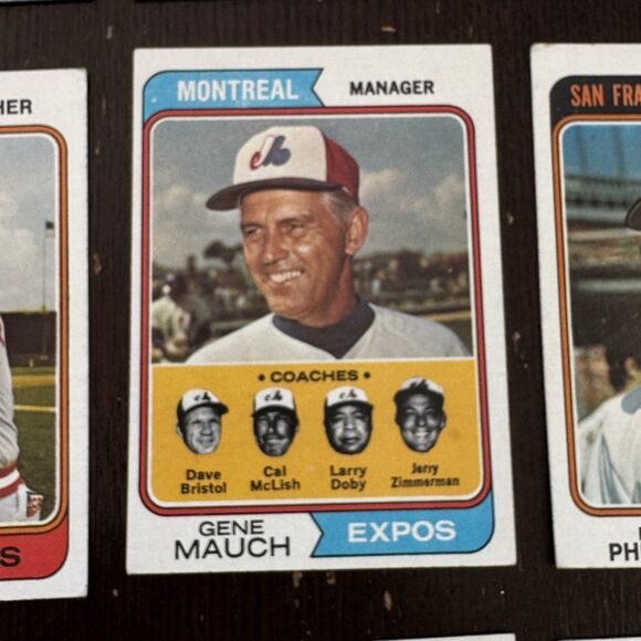 1974 Topps Baseball 12 Card Lot Cesar Tovar Duffy Dyer Toby Harrah Gene Mauch - Picture 7 of 12